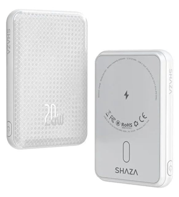 SHAZA 5.000 mAh Magsafe Taşınabilir Şarj Cihazı Gri