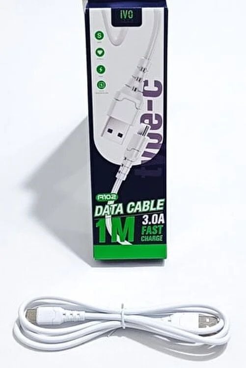 İVOTECH 3.0A TYPE-C FAST CHARGER KABLO 1M A101