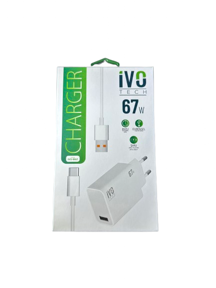 İVOTECH 67W TYPE-C SARJ SET İVO-W67