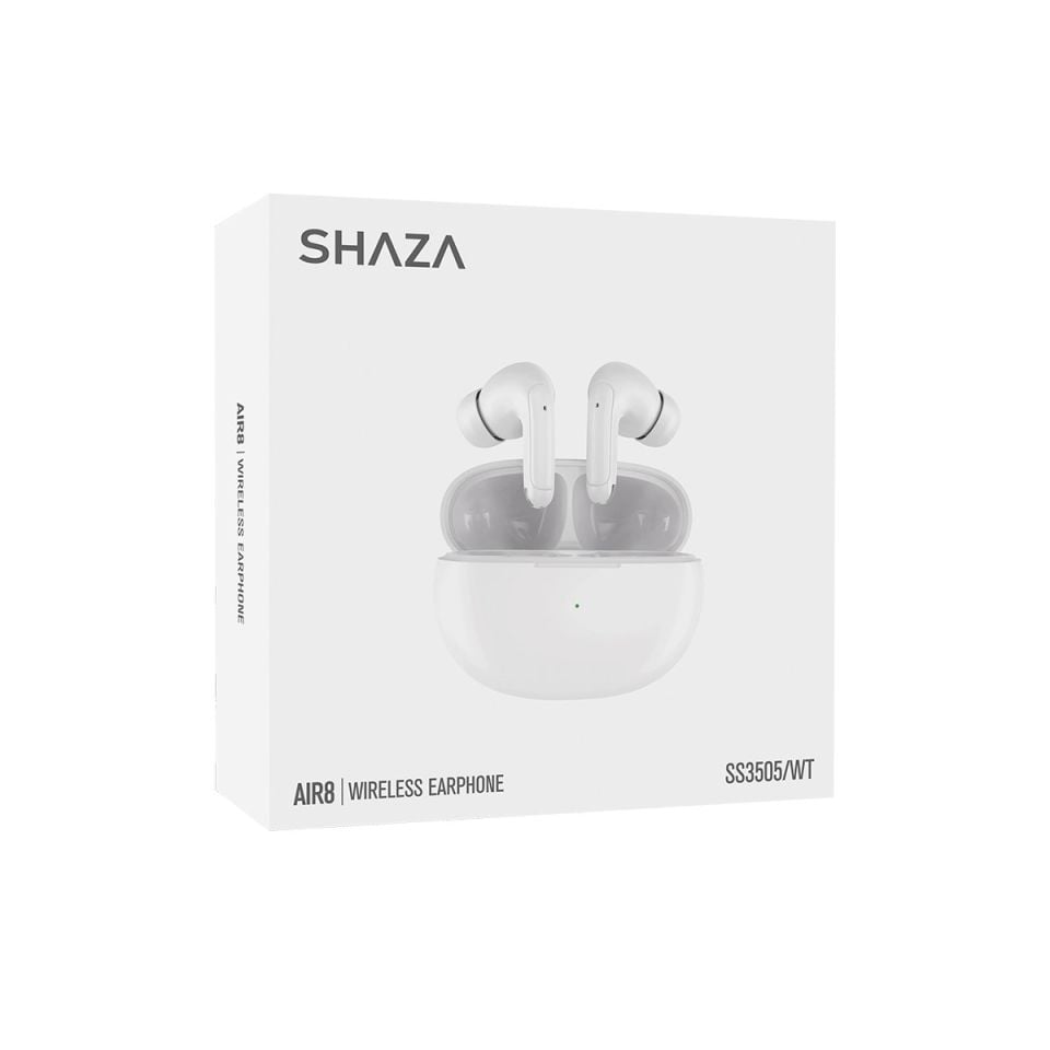 SHAZA AİR 8 Bluetooth Kulaklık Beyaz SS3505/WT